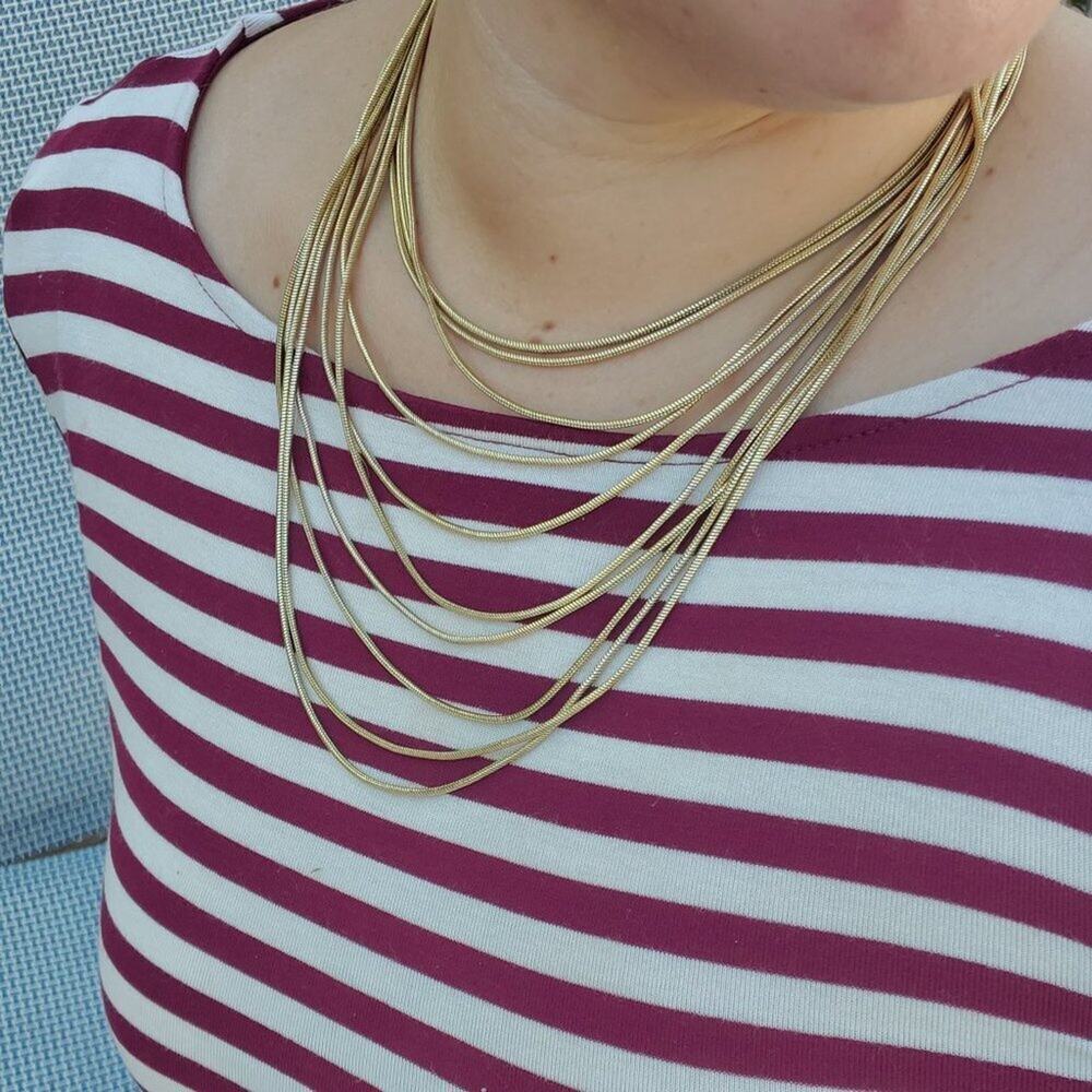 Jules B Yellow Gold Tone Snake Charmer Gold